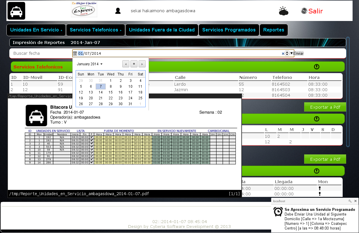 Taxi Fleet Management System 